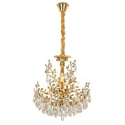 Citilux RITZ CL310062 Люстра хрустальная подвесная Золото