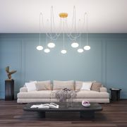 Citilux ATMAN SMART CL226A073 LED RGB Умная подвесная люстра Бронза