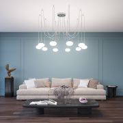 Citilux ATMAN SMART CL226A091 LED RGB Умная подвесная люстра Матовый Хром