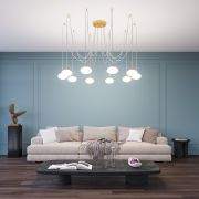 Citilux ATMAN SMART CL226A093 LED RGB Умная подвесная люстра Бронза