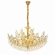 Citilux RITZ CL310122 Люстра хрустальная подвесная Золото