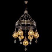 Citilux Каир CL419165 Люстра подвесная Мозаика Янтарь